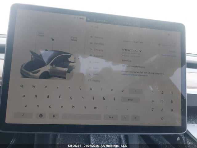 7SAYGDEE4RF100615 Tesla Model Y