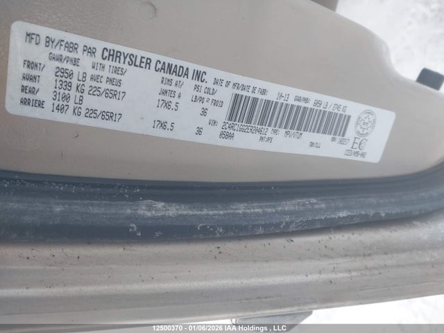 Aukcja sprzedaży 2014 Chrysler Town & Country Limited, vin: 2C4RC1GG2ER204612, numer aukcji: 12500370