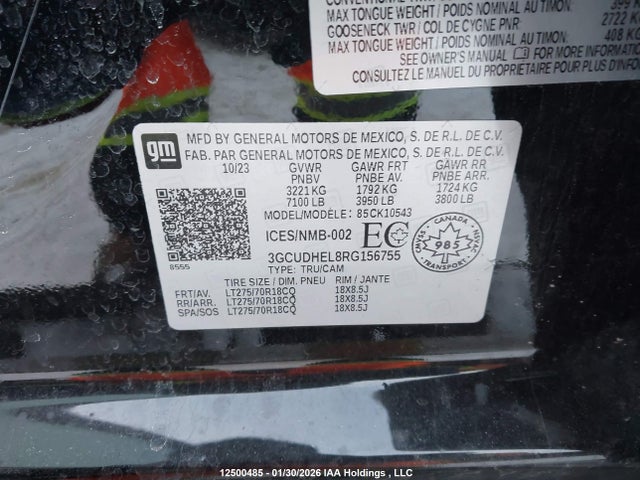 3GCUDHEL8RG156755 Chevrolet Silverado 1500