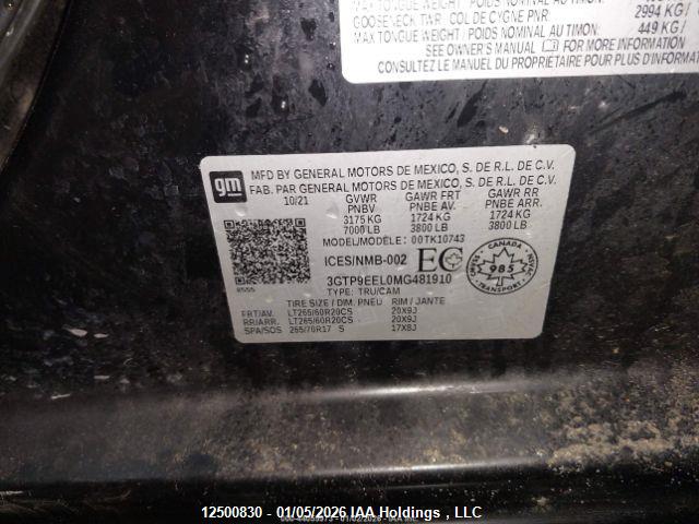 3GTP9EEL0MG481910 GMC Sierra K1500 At4