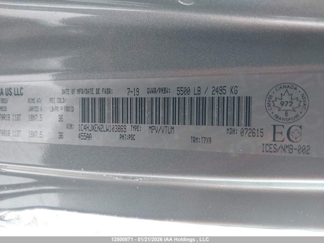 1C4HJXEN2LW103869 Jeep TJ