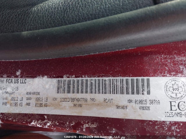 1C3CCCFB8FN647700 Chrysler 200 LX