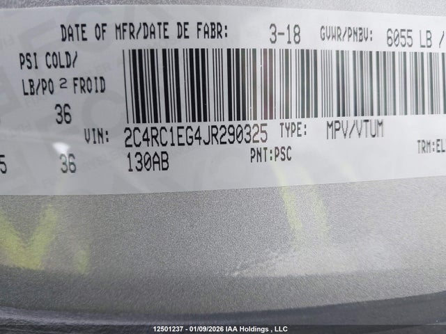 2C4RC1EG4JR290325 Chrysler Pacifica Touring-l Plus