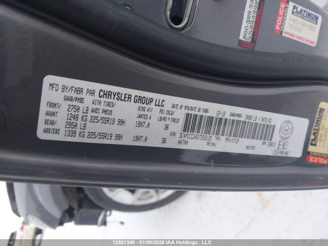 Продаж на аукціоні авто 2013 Dodge Journey Sxt/crew, vin: 3C4PDCCG4DT593125, номер лоту: 12501340