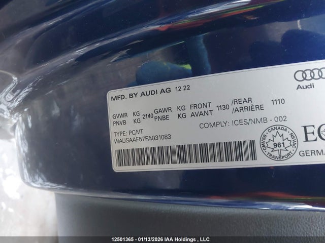 WAUSAAF57PA031083 Audi A5