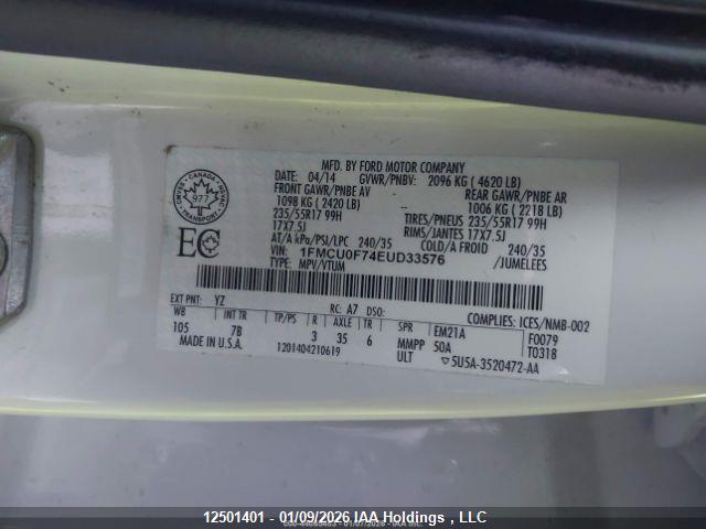 Ford ESCAPE S 2014 1FMCU0F74EUD33576 Image 10
