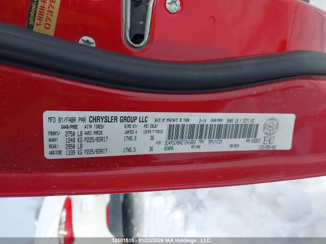 3C4PDCABXET241093 Dodge Journey Cvp/se Plus