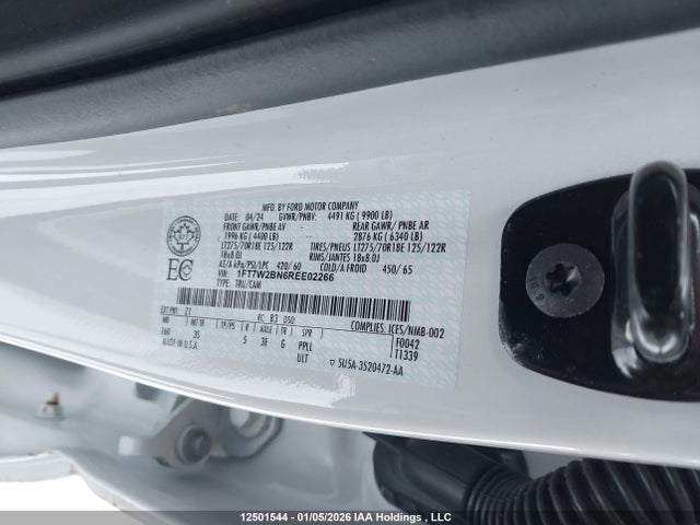 Продажа на аукционе авто 2024 Ford F250 Super Duty, vin: 1FT7W2BN6REE02266, номер лота: 12501544