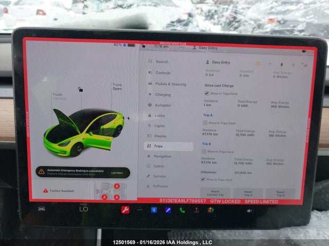 Aukcja sprzedaży 2020 Tesla Model 3 Standard Range Plus, vin: 5YJ3E1EA8LF789557, numer aukcji: 12501569