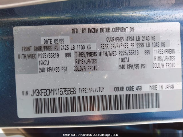 JM3KFBDM1N1575698 Mazda Cx-5 Gt/sport Design