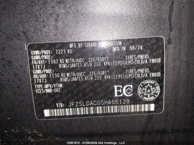JF2SLDAC0SH466128 Subaru Forester