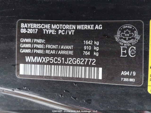 WMWXP5C51J2G62772 Mini Cooper