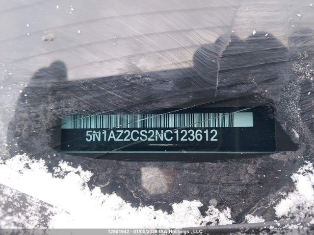 Aukcja sprzedaży 2022 Nissan Murano Midnight Edition/sl, vin: 5N1AZ2CS2NC123612, numer aukcji: 12501942