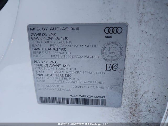 WA1L2AFPXGA132943 Audi Q5 Premium Plus