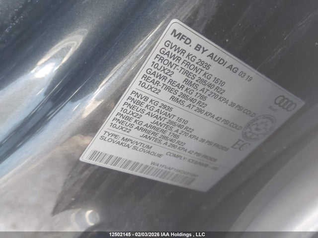 WA1FVAF15KD031591 Audi Q8 55 Technik