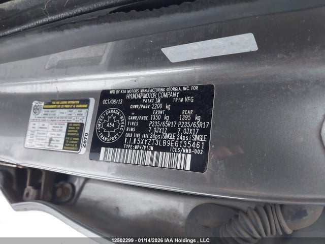 5XYZT3LB9EG135461 Hyundai Santa Fe Sport 2.4 Base