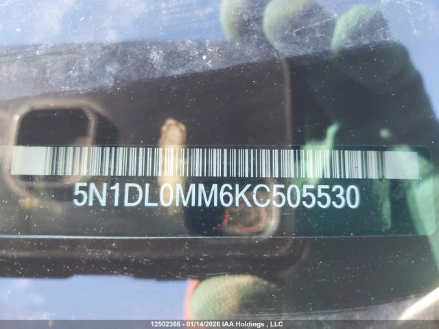 5N1DL0MM6KC505530 Infiniti QX60 PURE