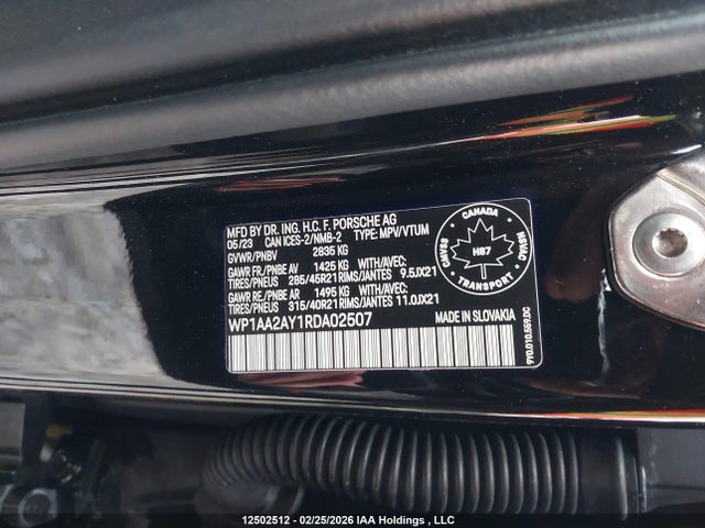 Porsche Cayenne 2024 WP1AA2AY1RDA02507 Image 9