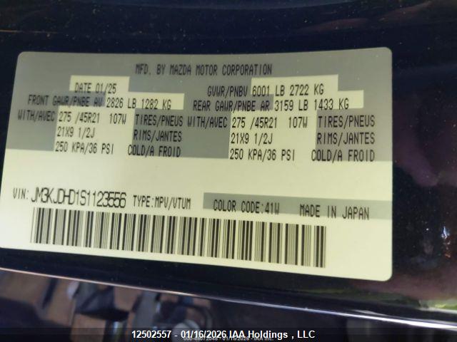 JM3KJDHD1S1123556 Mazda Cx-70 3.3 Turbo Premium Package