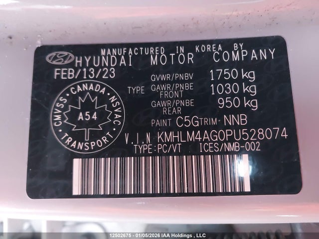 Hyundai Elantra Preferred Ivt With Tech Package 2023 KMHLM4AG0PU528074 Image 18