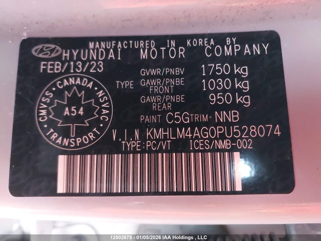 Hyundai Elantra Preferred Ivt With Tech Package 2023 KMHLM4AG0PU528074 Image 9