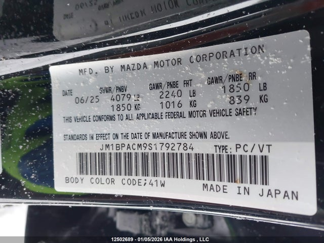 JM1BPACM9S1792784 Mazda 3 Preferred