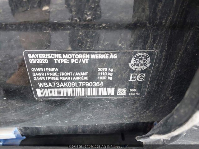 Продажа на аукционе авто 2020 Bmw 228i Gran Coupe Xdrive, vin: WBA73AK09L7F90364, номер лота: 12502827