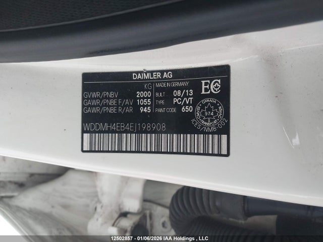 WDDMH4EB4EJ198908 Mercedes-Benz B 250 Sports Tourer