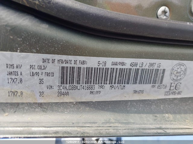 3C4NJDBBXJT416683 Jeep Compass