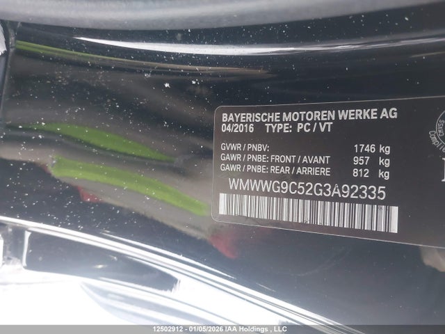 WMWWG9C52G3A92335 Mini Convertible Cooper S