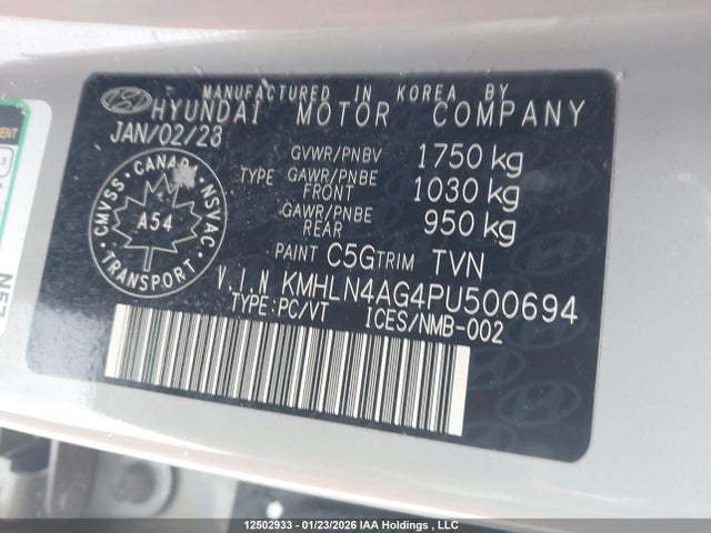 Продажа на аукционе авто 2023 Hyundai Elantra Luxury Ivt With Two-tone Interior, vin: KMHLN4AG4PU500694, номер лота: 12502933