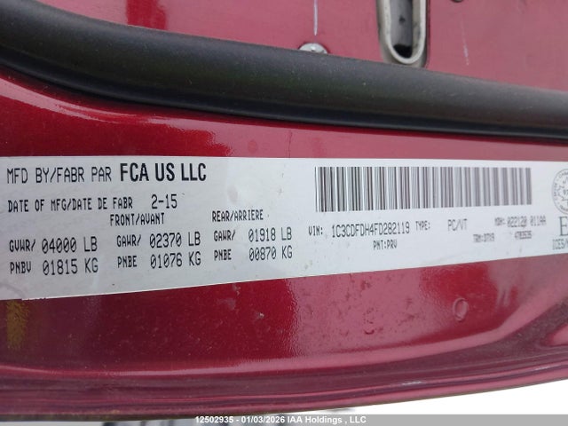 Dodge Dart Aero 2015 1C3CDFDH4FD282119 Image 19