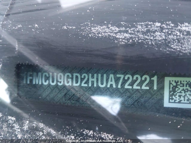 1FMCU9GD2HUA72221 Ford ESCAPE SE