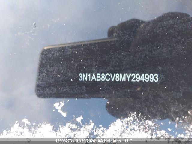 2021 Nissan Sentra Sv მანქანა იყიდება აუქციონზე, vin: 3N1AB8CV8MY294993, აუქციონის ნომერი: 12503273