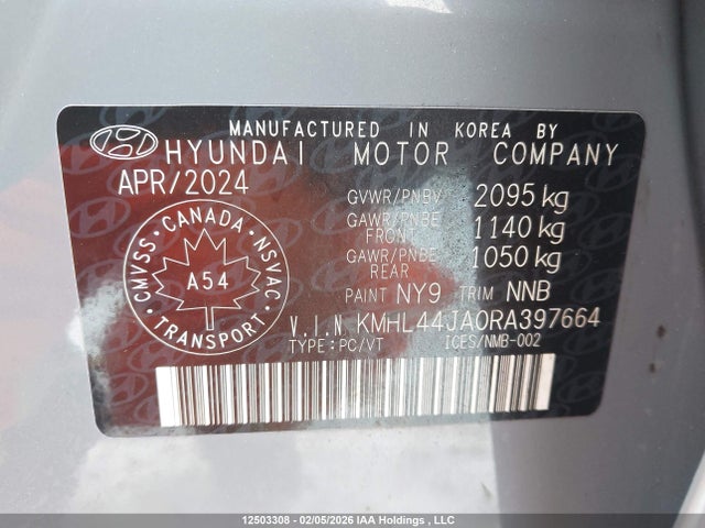 Hyundai Sonata Preferred-trend 2024 KMHL44JA0RA397664 Image 9
