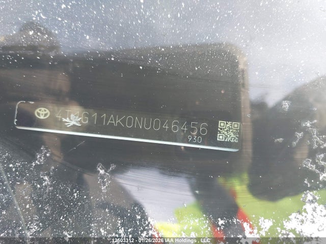 4T1G11AK0NU046456 Toyota Camry