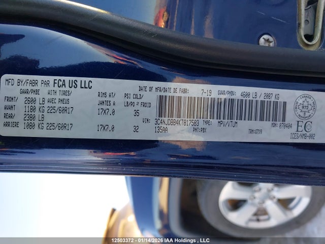 Jeep Compass North 2019 3C4NJDBB4KT817583 Image 18