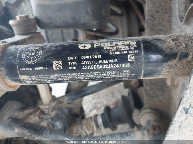 4XASEG502JA247065 Polaris Sportsman 450