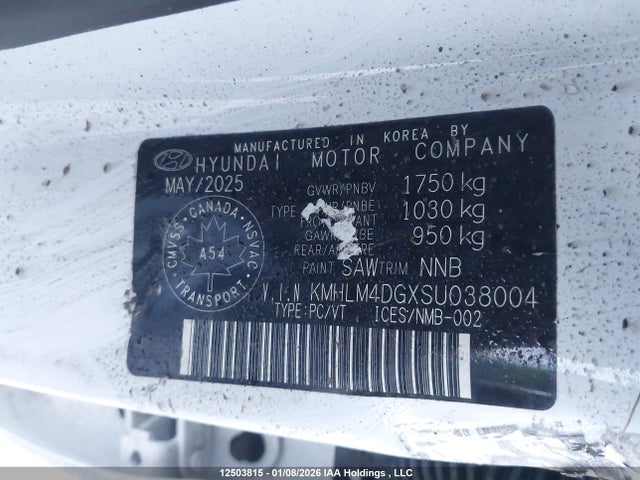KMHLM4DGXSU038004 Hyundai Elantra