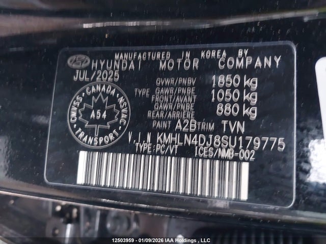 KMHLN4DJ8SU179775 Hyundai ELANTRA HYBRID