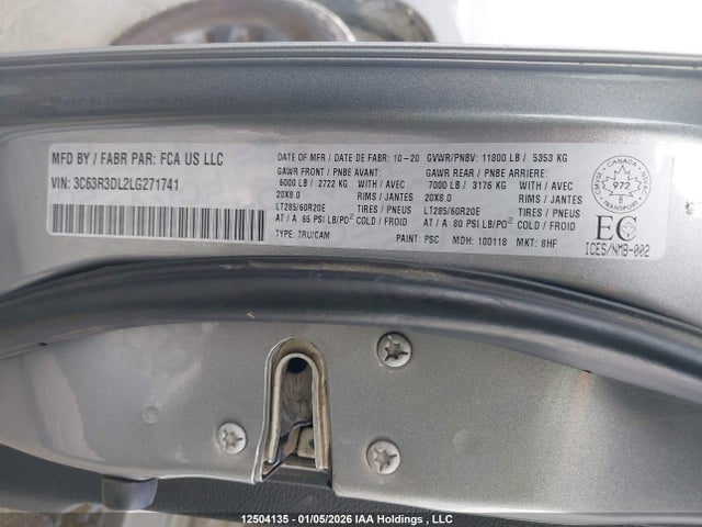 3C63R3DL2LG271741 RAM 3500 Big Horn