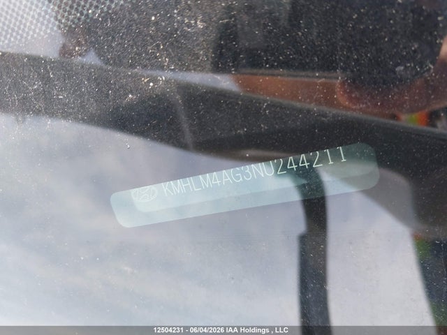12504231 :رقم المزاد ، KMHLM4AG3NU244211 vin ، 2022 Hyundai Elantra مزاد بيع