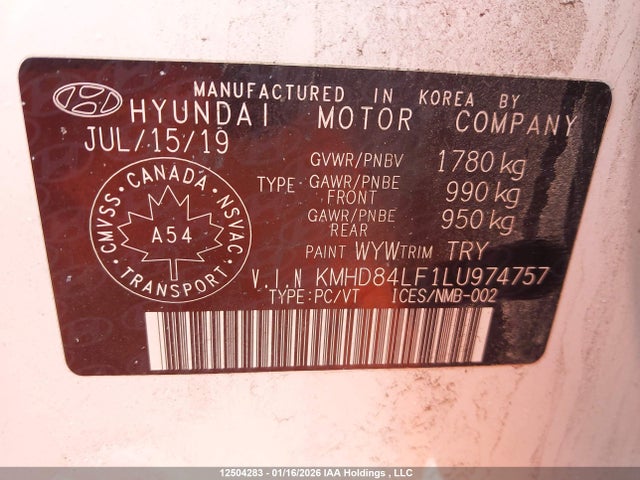 KMHD84LF1LU974757 Hyundai Elantra Sel/value/limited