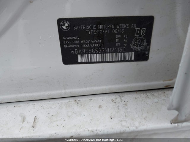 BMW 320 XI 2016 WBA8E5G53GNU21160 Image 18