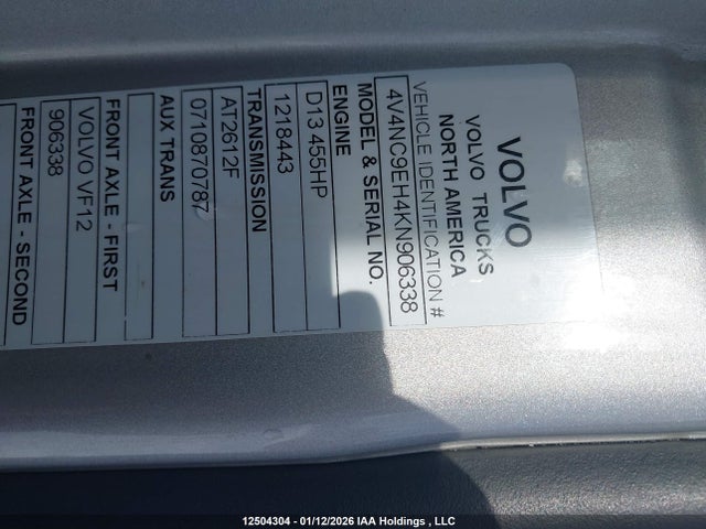 Volvo Vn L 2019 4V4NC9EH4KN906338 Image 9