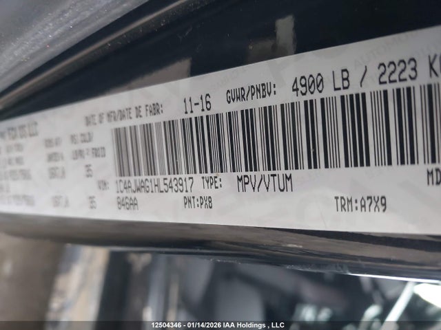 1C4AJWAG1HL543917 Jeep Wrangler Sport