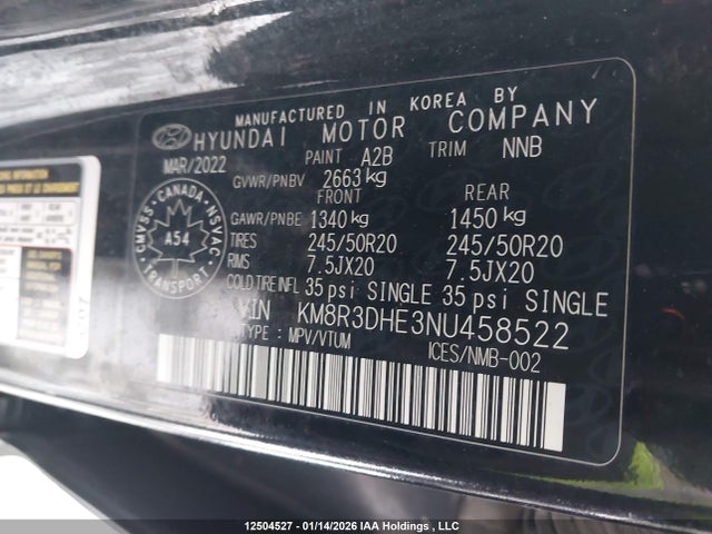 Hyundai Palisade Sel 2022 KM8R3DHE3NU458522 Image 19