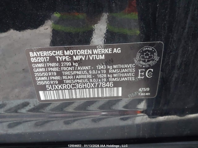 5UXKR0C36H0X77846 BMW X5 Xdrive35i