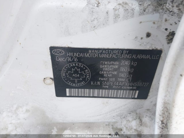 5NPE34AFXHH538727 Hyundai Sonata Sport Tech