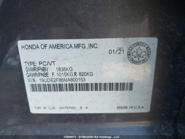 Acura Ilx Premium A-spec/technology A-spec 2021 19UDE2F86MA800153 Image 9